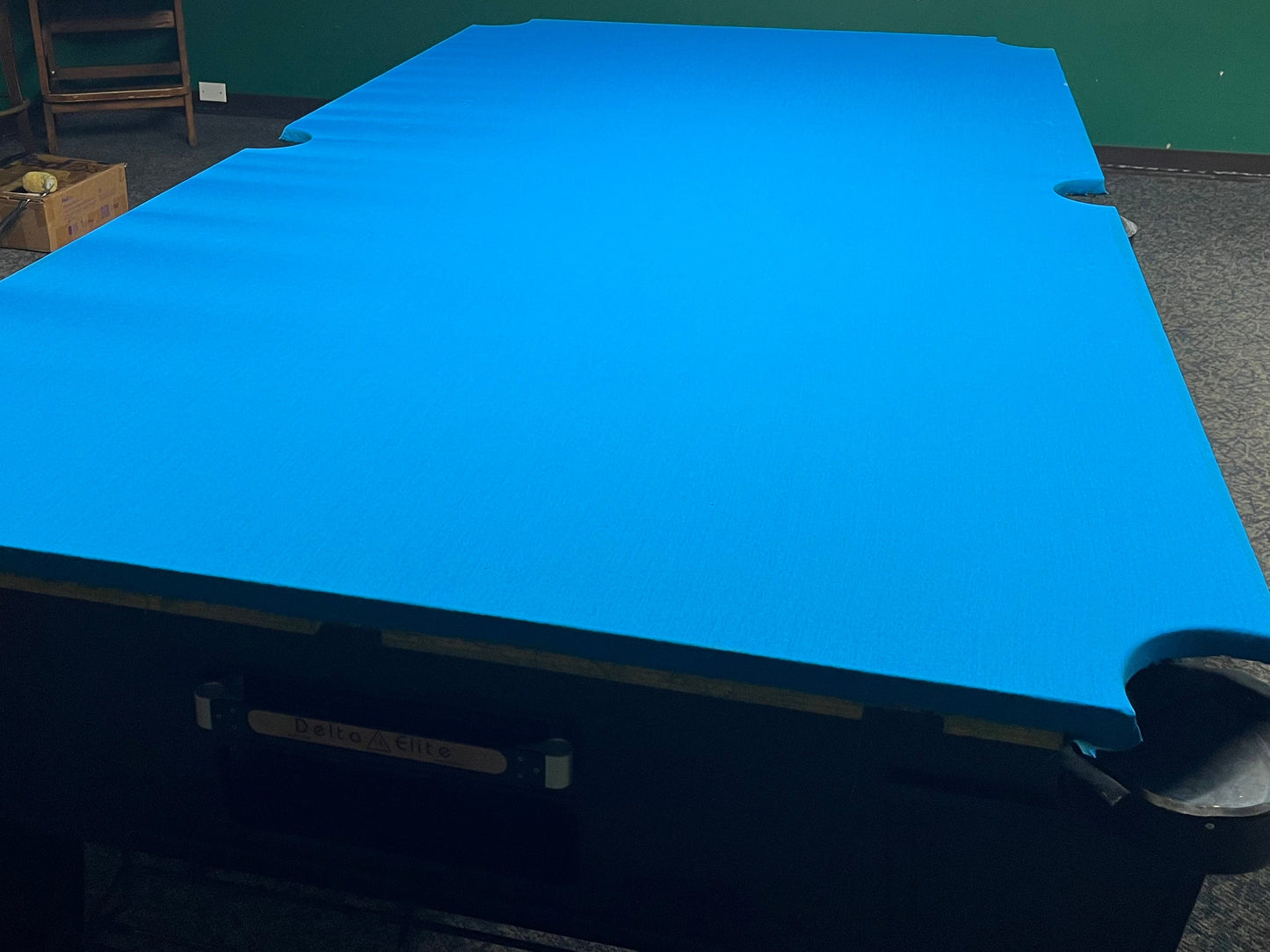 Tournament Blue 8' Billiards Cloth for Table and Rails